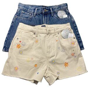 NWT 2 Pairs Gap Kids Denim Shorts